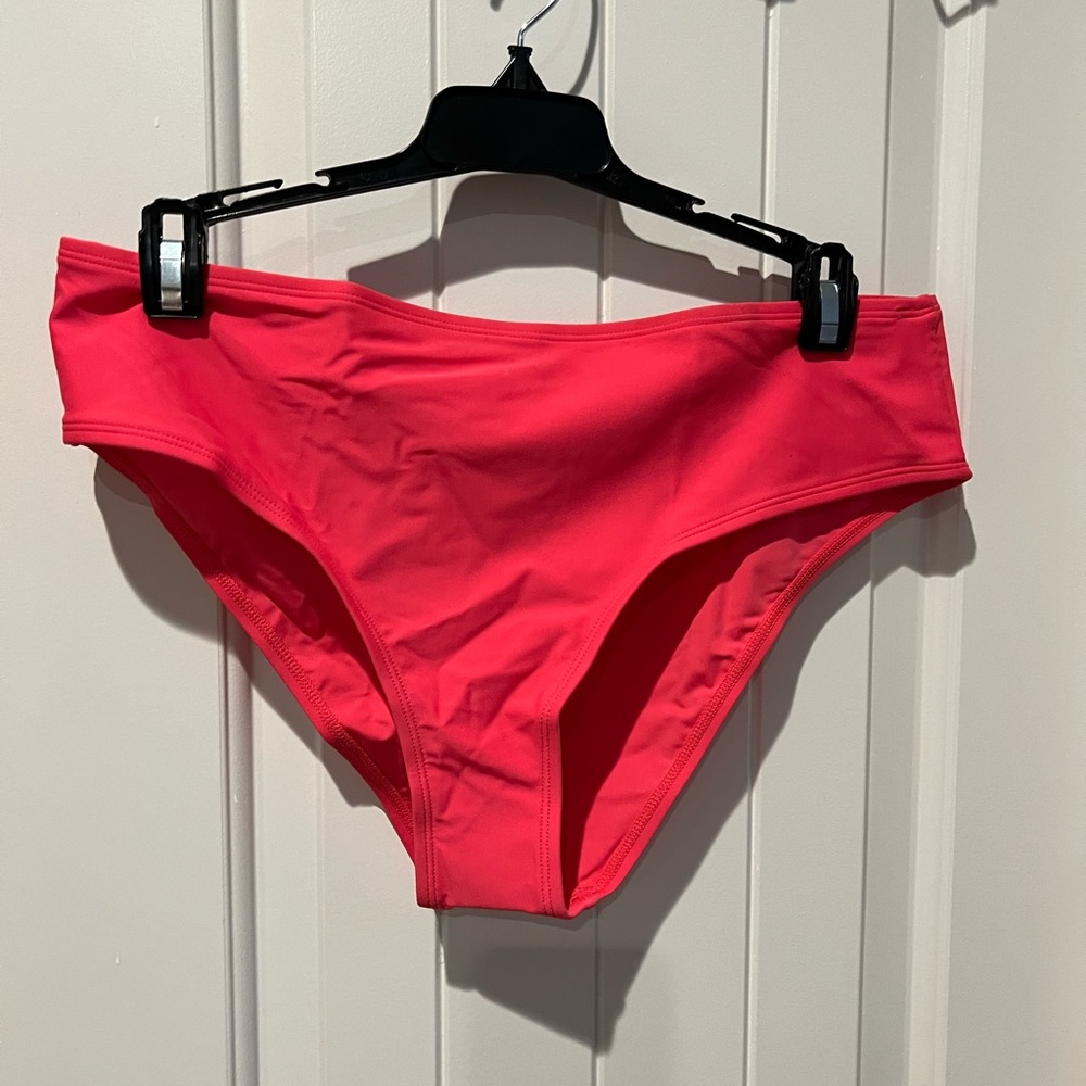 🆓 with purchase! NWT Cupshe Pink coral peach Swim bikini bottoms sz L